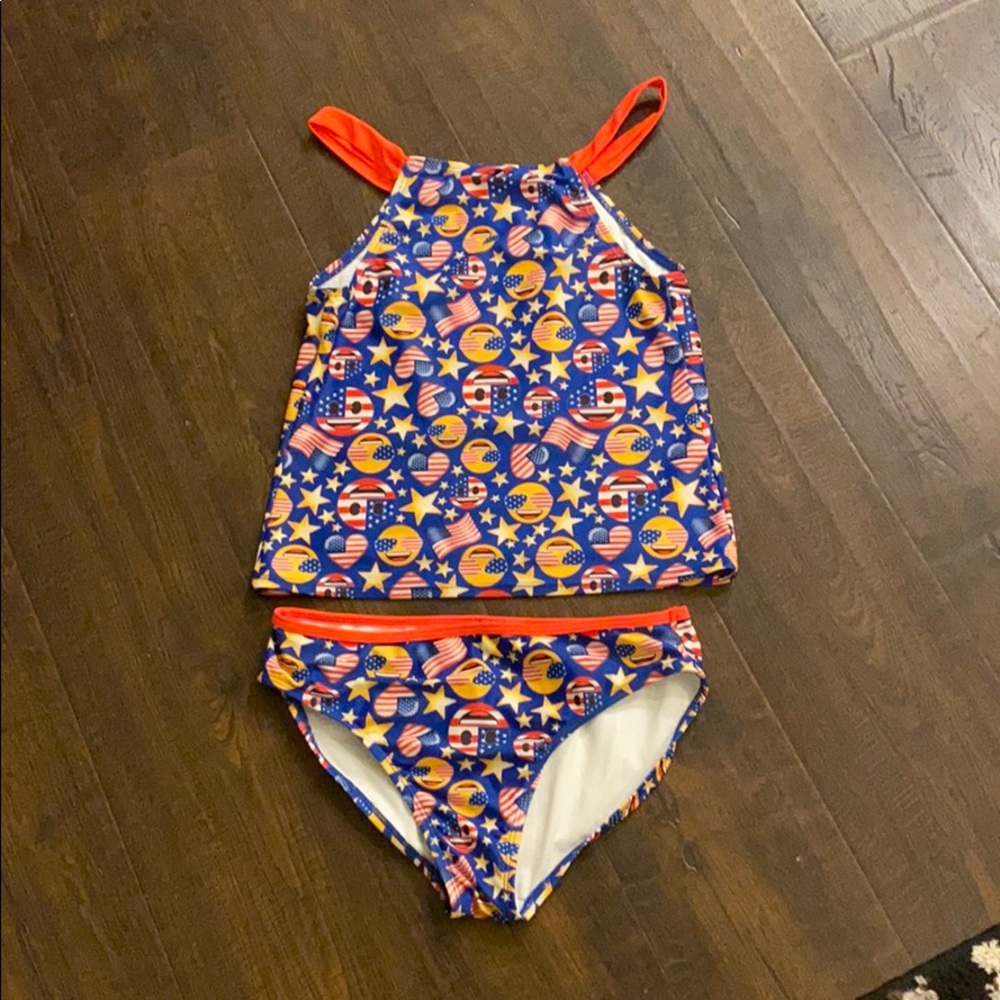 2 piece Emoji bathing suit